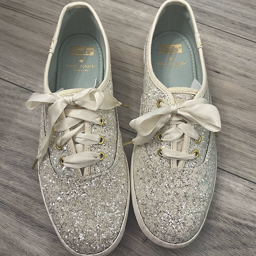Keds for Kate Spade Glitter Cream